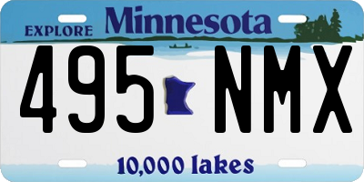 MN license plate 495NMX