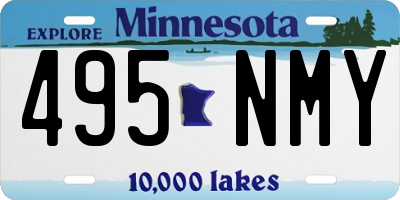 MN license plate 495NMY