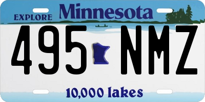 MN license plate 495NMZ