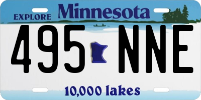 MN license plate 495NNE