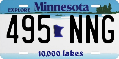 MN license plate 495NNG