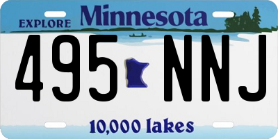 MN license plate 495NNJ