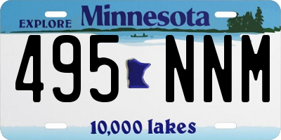 MN license plate 495NNM