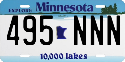 MN license plate 495NNN