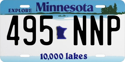 MN license plate 495NNP
