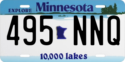 MN license plate 495NNQ
