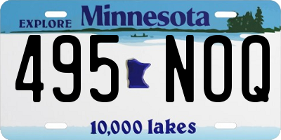 MN license plate 495NOQ