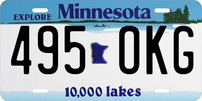 MN license plate 495OKG