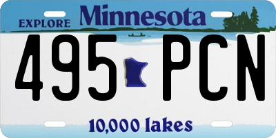 MN license plate 495PCN