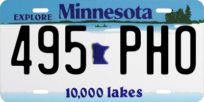 MN license plate 495PHO