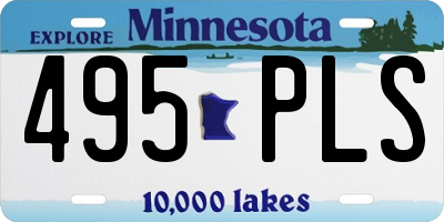 MN license plate 495PLS