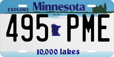 MN license plate 495PME