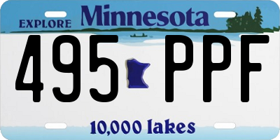 MN license plate 495PPF