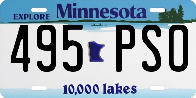 MN license plate 495PSO