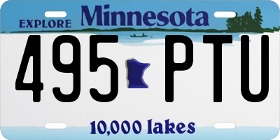 MN license plate 495PTU
