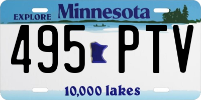 MN license plate 495PTV