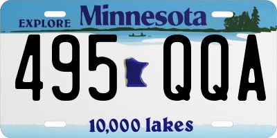 MN license plate 495QQA