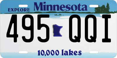 MN license plate 495QQI
