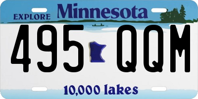 MN license plate 495QQM