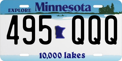 MN license plate 495QQQ