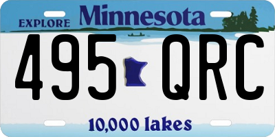 MN license plate 495QRC