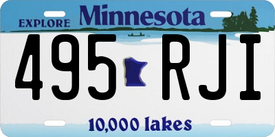 MN license plate 495RJI