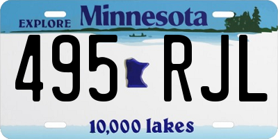 MN license plate 495RJL