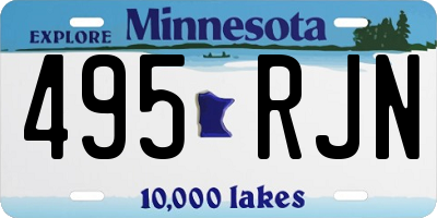 MN license plate 495RJN