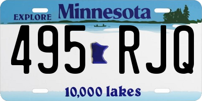 MN license plate 495RJQ