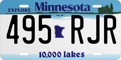 MN license plate 495RJR