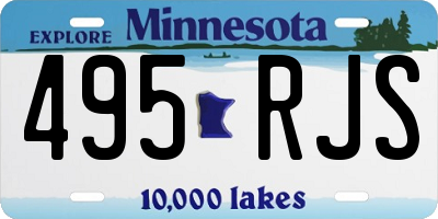 MN license plate 495RJS