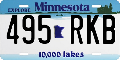 MN license plate 495RKB