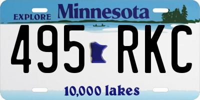 MN license plate 495RKC