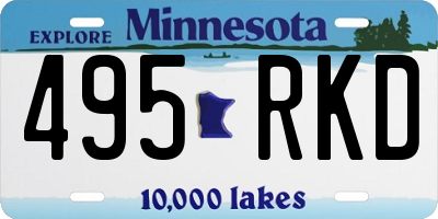 MN license plate 495RKD