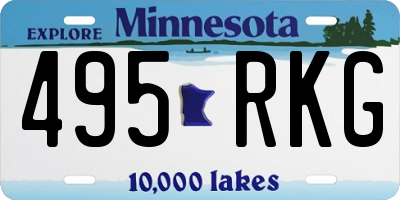 MN license plate 495RKG