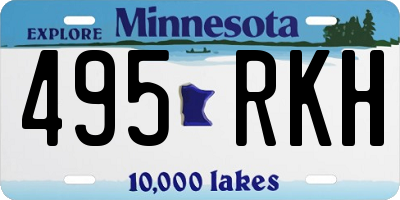 MN license plate 495RKH