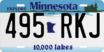 MN license plate 495RKJ