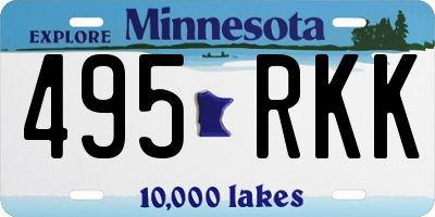MN license plate 495RKK