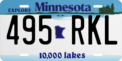 MN license plate 495RKL