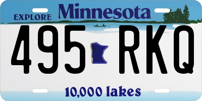 MN license plate 495RKQ