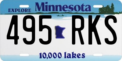MN license plate 495RKS