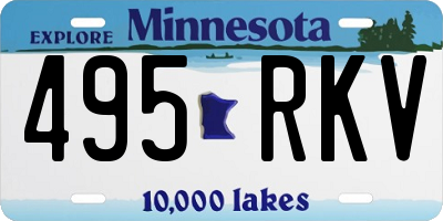 MN license plate 495RKV