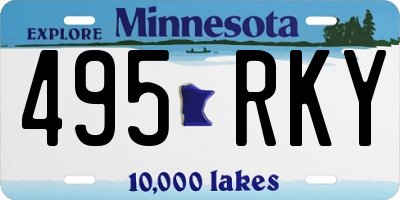 MN license plate 495RKY