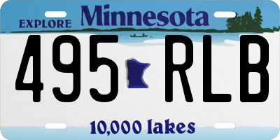 MN license plate 495RLB