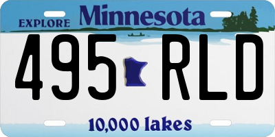 MN license plate 495RLD