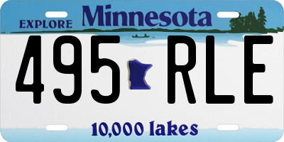 MN license plate 495RLE