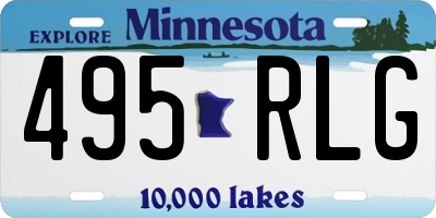 MN license plate 495RLG