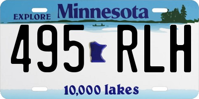 MN license plate 495RLH