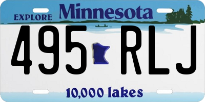 MN license plate 495RLJ