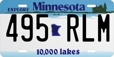 MN license plate 495RLM